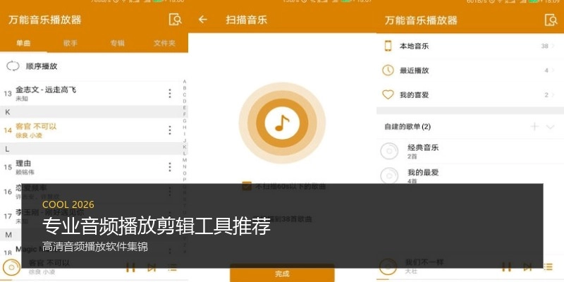 专业音频播放剪辑工具推荐