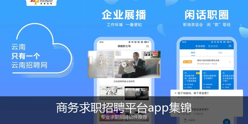 商务求职招聘平台app集锦