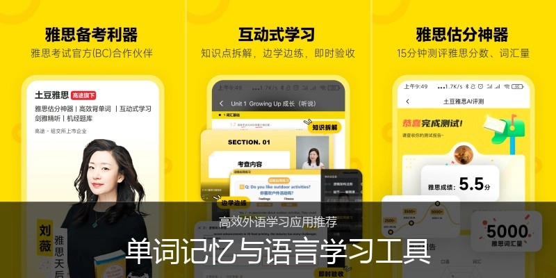 单词记忆与语言学习工具