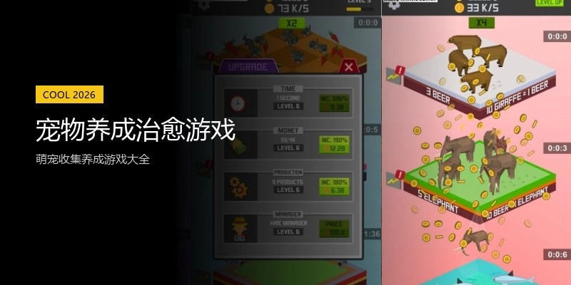 宠物养成治愈游戏