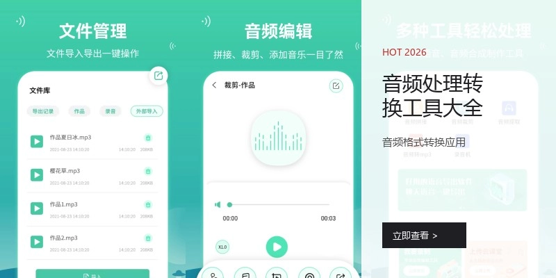 音频处理转换工具大全