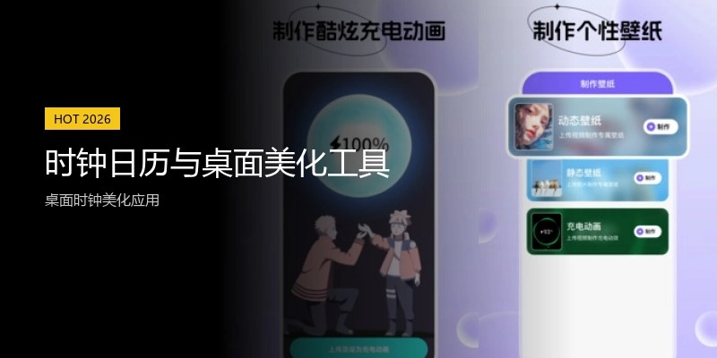 时钟日历与桌面美化工具