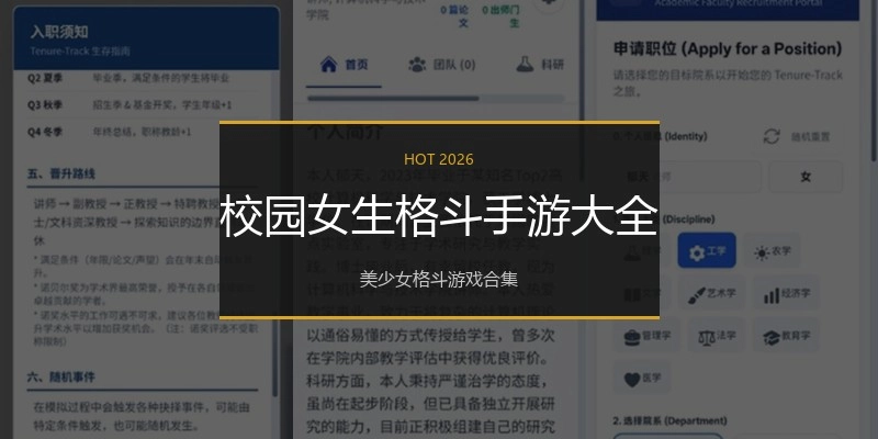 校园女生格斗手游大全