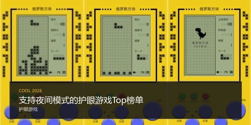 支持夜间模式的护眼游戏Top榜单