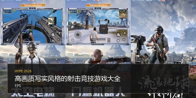 高画质写实风格的射击竞技游戏大全
