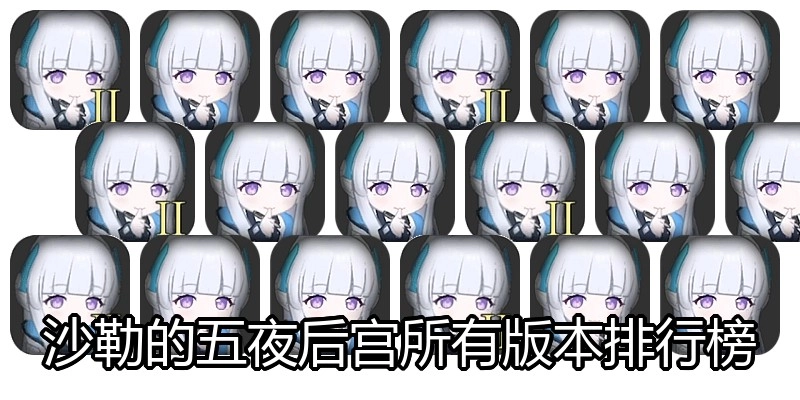 沙勒的五夜后宫所有版本排行榜