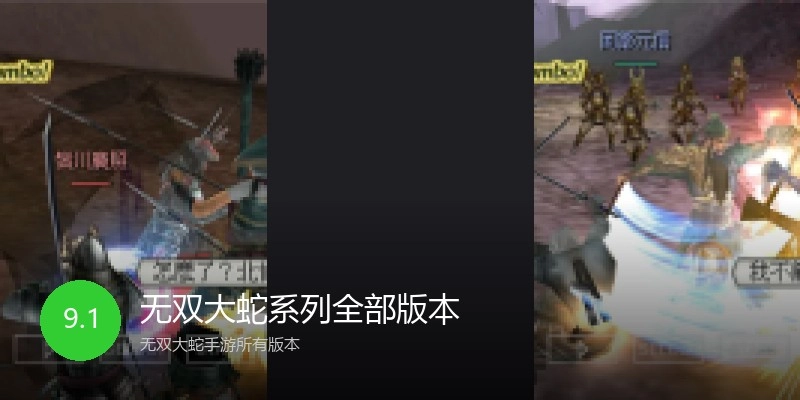 无双大蛇系列全部版本