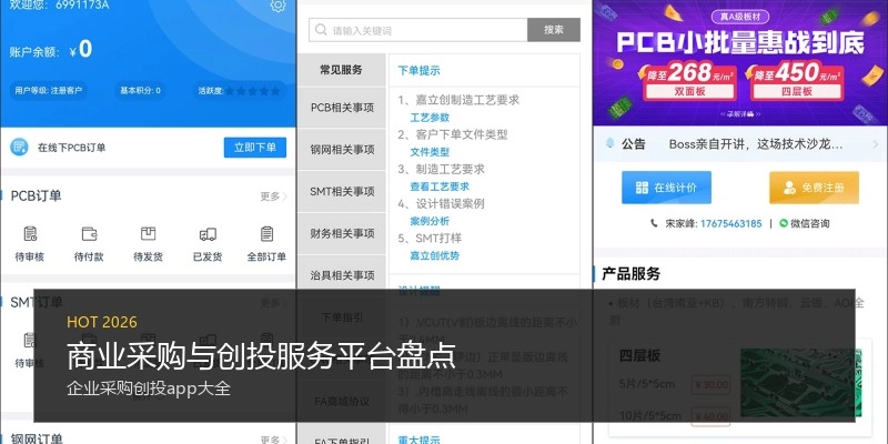 商业采购与创投服务平台盘点