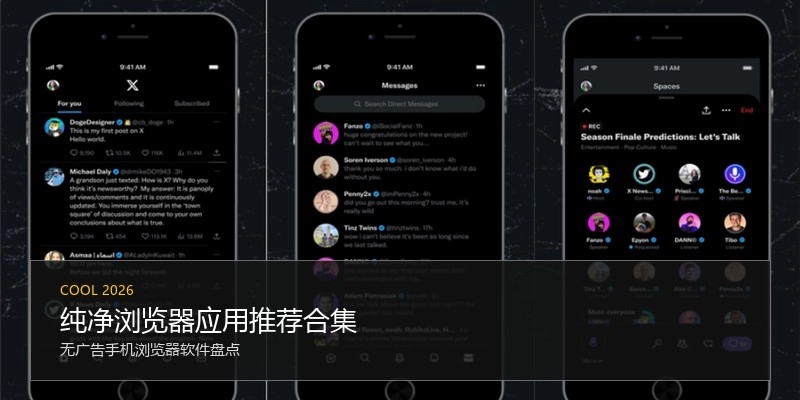 纯净浏览器应用推荐合集