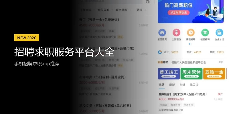 招聘求职服务平台大全
