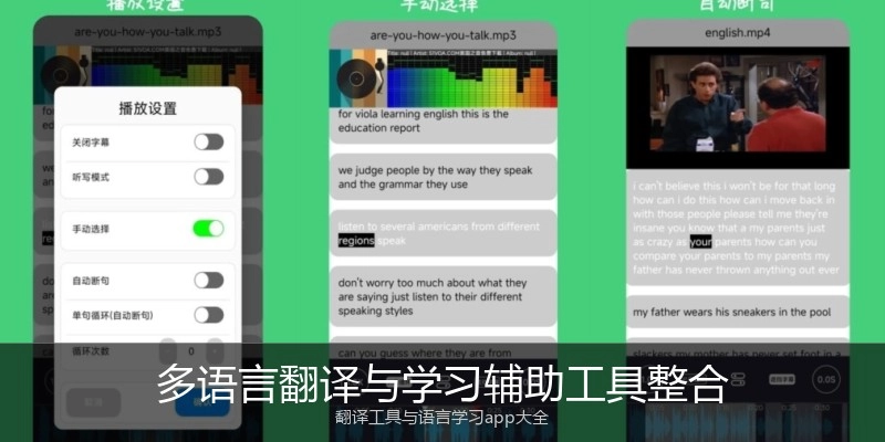 多语言翻译与学习辅助工具整合