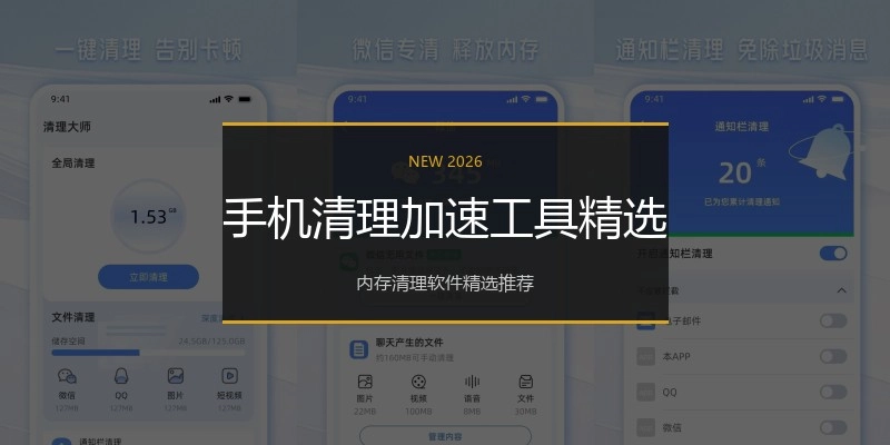 手机清理加速工具精选