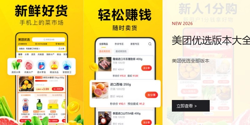 美团优选版本大全