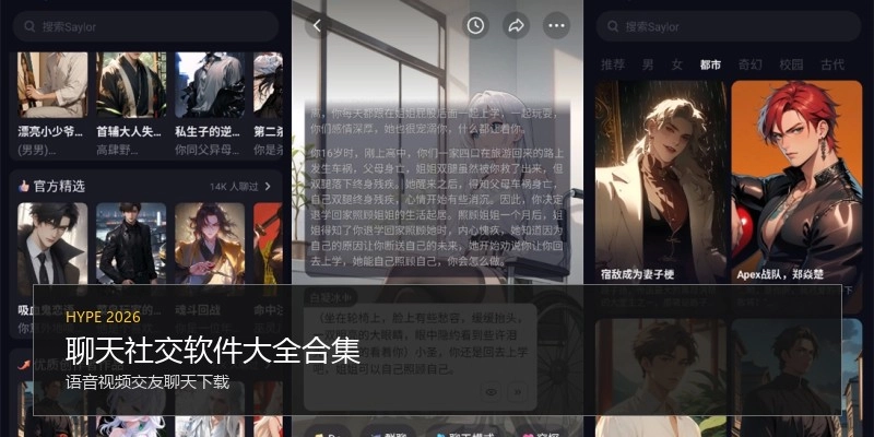 聊天社交软件大全合集