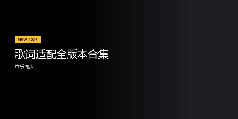歌词适配全版本合集