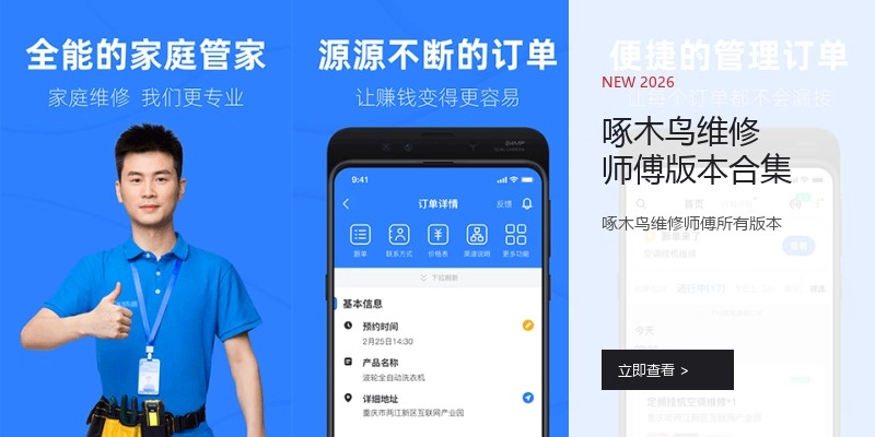 啄木鸟维修师傅版本合集