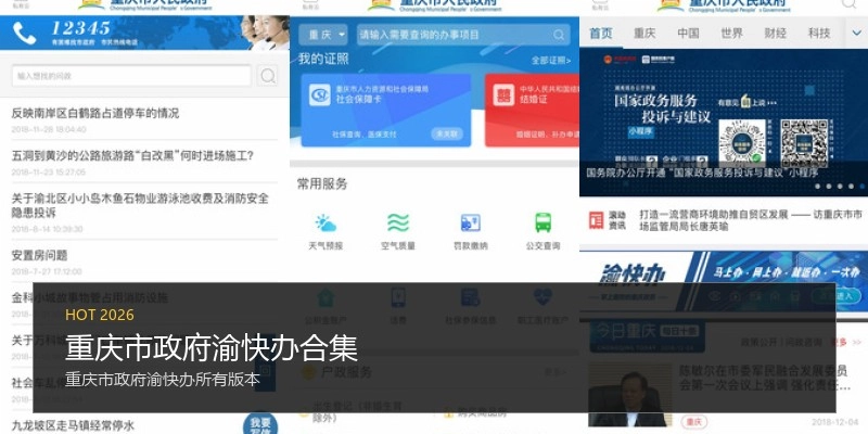 重庆市政府渝快办合集
