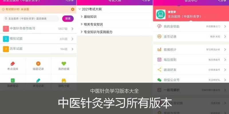 中医针灸学习所有版本