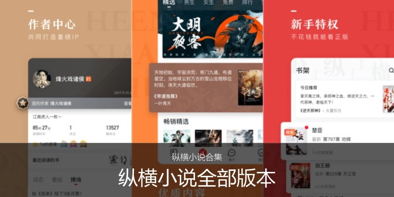纵横小说全部版本