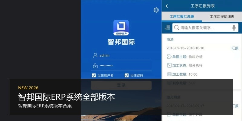 智邦国际ERP系统全部版本