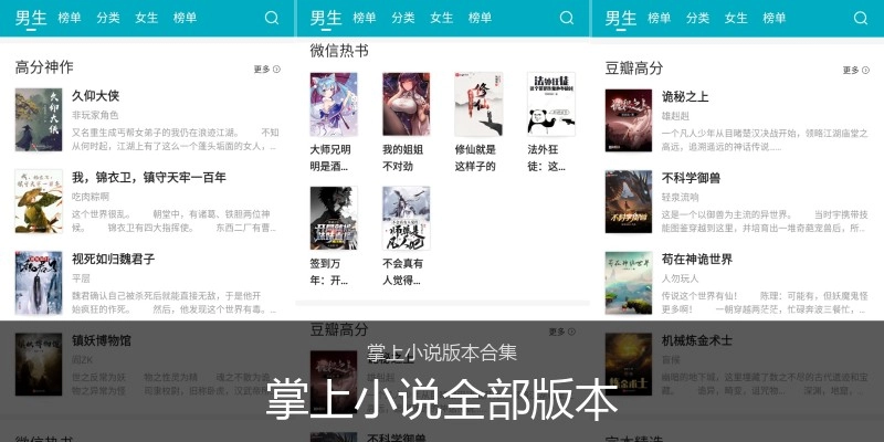 掌上小说全部版本