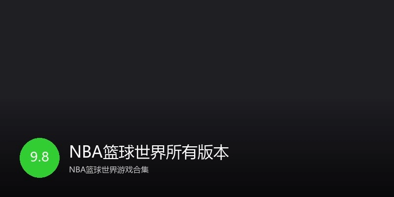 NBA篮球世界所有版本