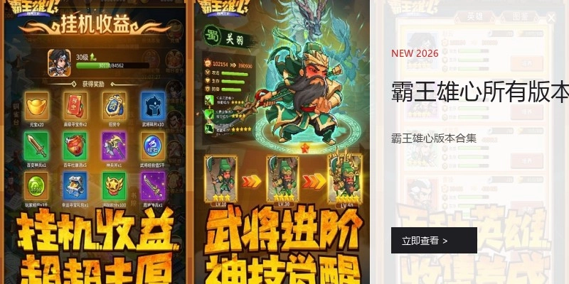 霸王雄心所有版本