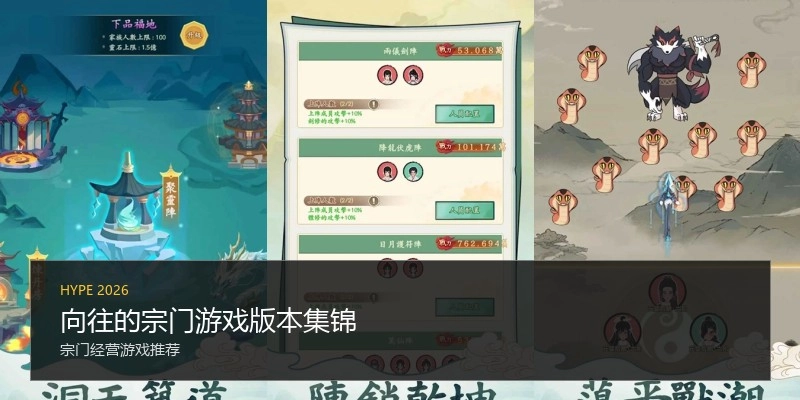 向往的宗门游戏版本集锦