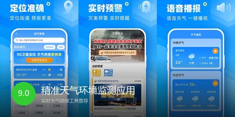 精准天气环境监测应用