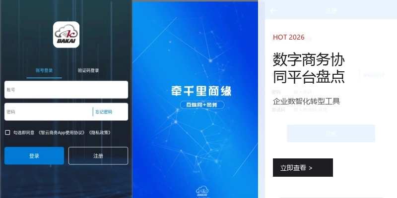 数字商务协同平台盘点