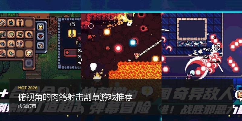 俯视角的肉鸽射击割草游戏推荐