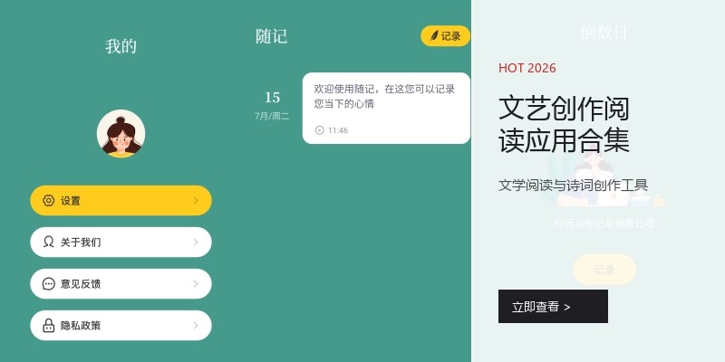 文艺创作阅读应用合集