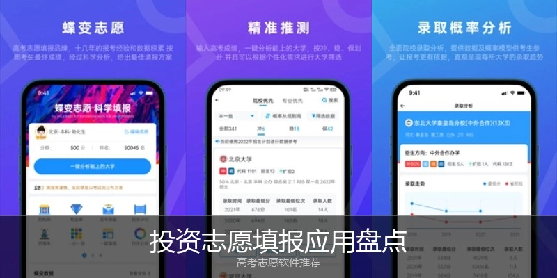投资志愿填报应用盘点