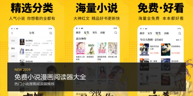 免费小说漫画阅读器大全
