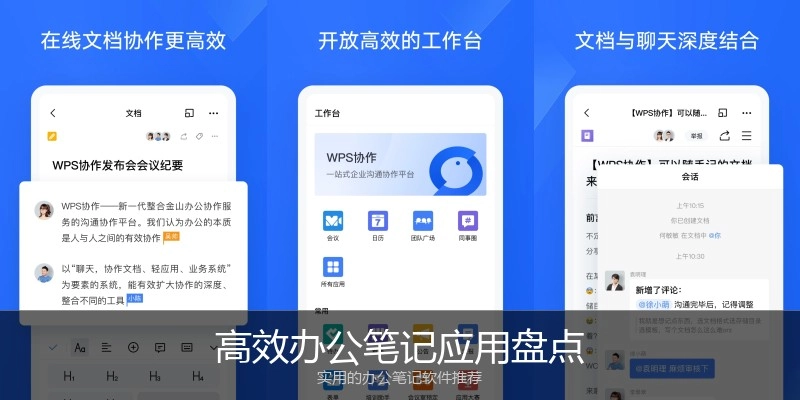 高效办公笔记应用盘点