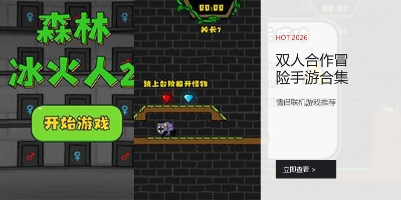 双人合作冒险手游合集