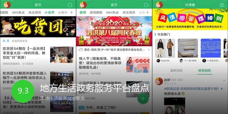 地方生活政务服务平台盘点