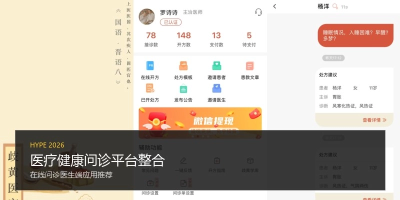 医疗健康问诊平台整合