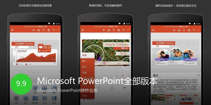 Microsoft PowerPoint全部版本