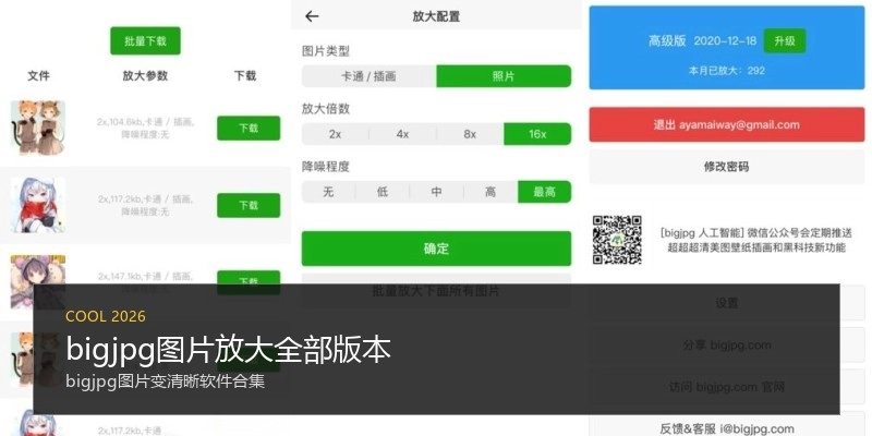 bigjpg图片放大全部版本