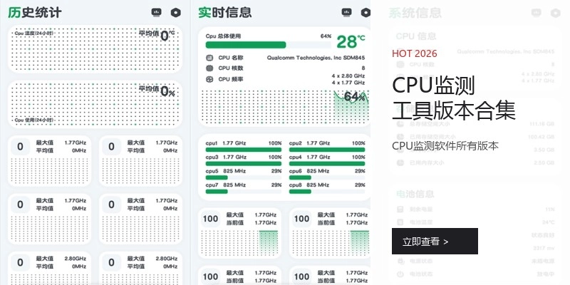CPU监测工具版本合集