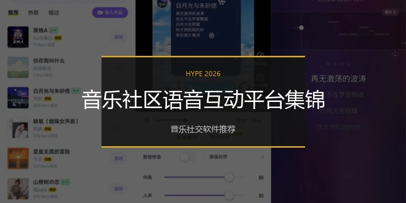 音乐社区语音互动平台集锦