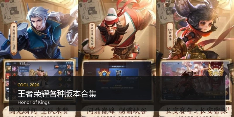 王者荣耀各种版本合集