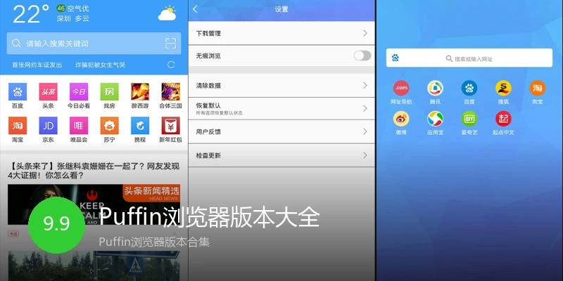 Puffin浏览器版本大全