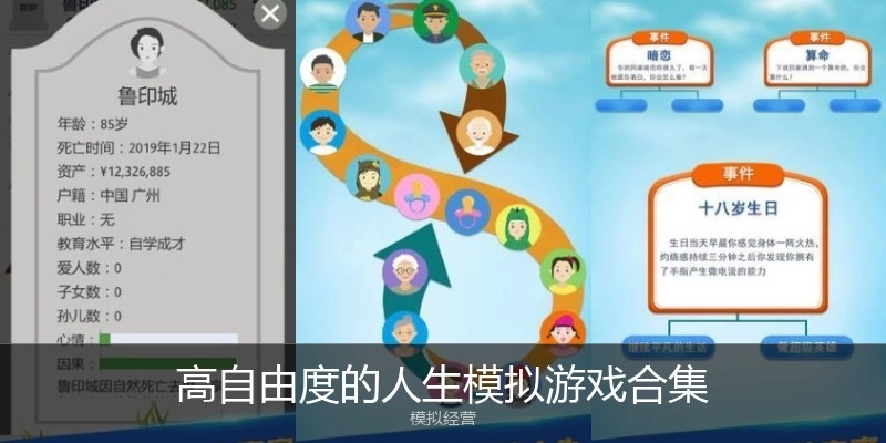 高自由度的人生模拟游戏合集