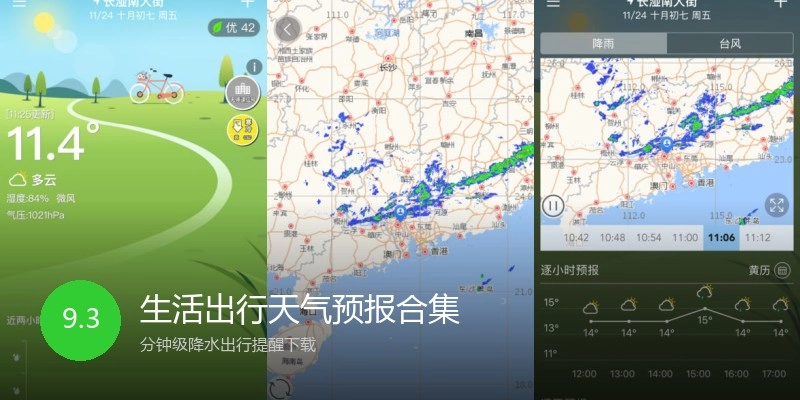 生活出行天气预报合集