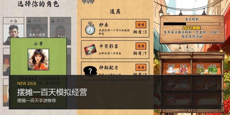 摆摊一百天模拟经营