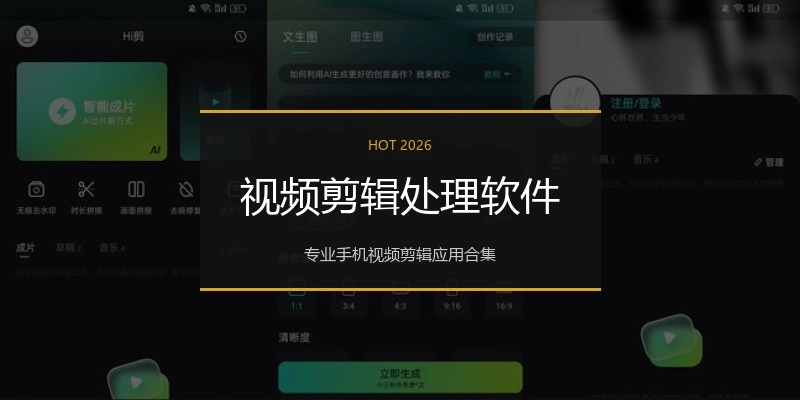 视频剪辑处理软件