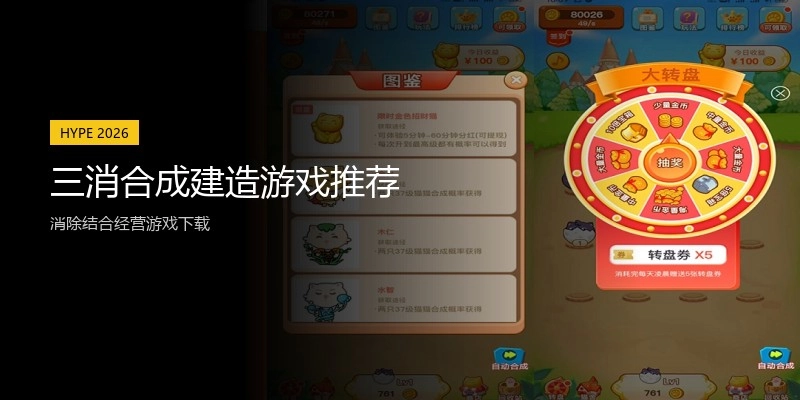 三消合成建造游戏推荐