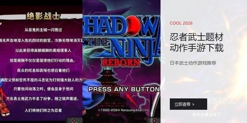 忍者武士题材动作手游下载